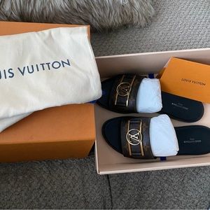 Louis Vuitton Lock it Monogram Flat Mule